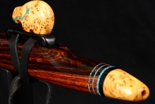 Cocobolo Native American Flute, Minor, Mid G-4, #F19A